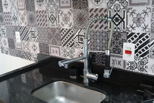 Cozinha de apartamento para alugar com 2 quartos, 51m² em Centro, Barueri