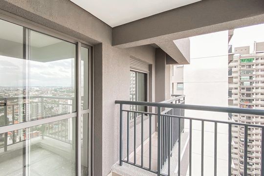 Varanda de apartamento à venda com 1 quarto, 34m² em Vila Guilhermina, São Paulo