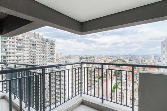 Varanda de apartamento à venda com 1 quarto, 34m² em Vila Guilhermina, São Paulo