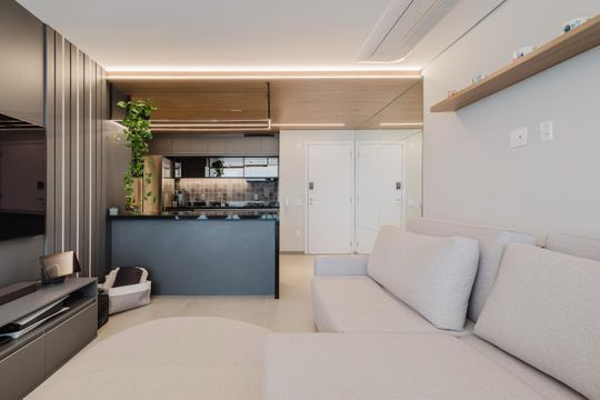 Sala de apartamento para alugar com 3 quartos, 87m² em Santo Amaro, São Paulo