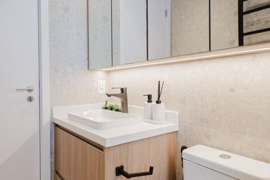 Banheiro 2 de apartamento para alugar com 3 quartos, 87m² em Santo Amaro, São Paulo