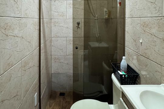 Banheiro - Suíte de casa à venda com 2 quartos, 71m² em Jardim Valdibia, São Bernardo do Campo