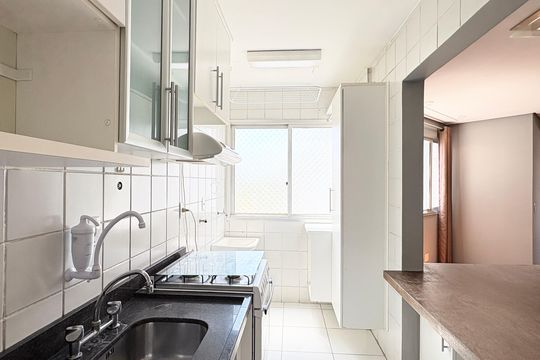 Cozinha de apartamento para alugar com 2 quartos, 50m² em Jardim Maristela, São Paulo