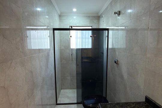 Banheiro Social de apartamento para alugar com 1 quarto, 68m² em Vila Santa Luzia, São Bernardo do Campo