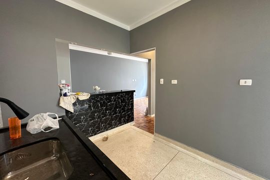 Cozinha de apartamento para alugar com 1 quarto, 87m² em Centro, São Vicente