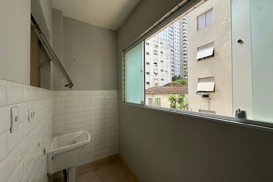 Lavanderia de apartamento para alugar com 1 quarto, 87m² em Centro, São Vicente