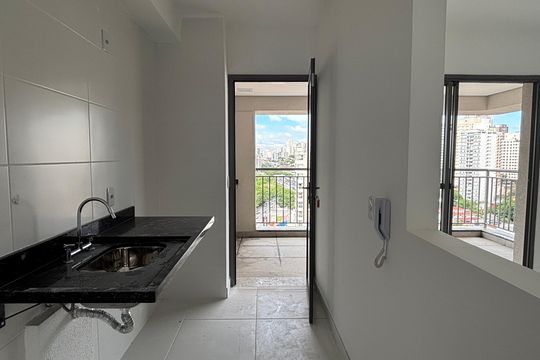 Cozinha de apartamento à venda com 2 quartos, 55m² em Bosque da Saúde, São Paulo