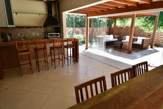 Varanda gourmet de casa de condomínio para alugar com 3 quartos, 220m² em Barão Geraldo, Campinas