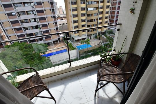 Sala - Sacada de apartamento à venda com 3 quartos, 95m² em Bosque, Campinas