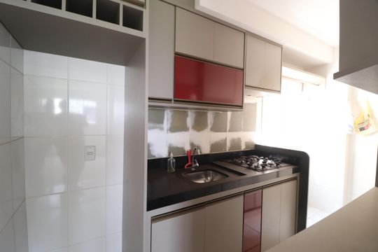 Cozinha de apartamento para alugar com 2 quartos, 47m² em Grand Ville, Uberlândia