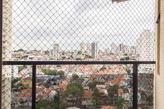 Varanda - Suíte de apartamento à venda com 3 quartos, 80m² em Vila Bertioga, São Paulo