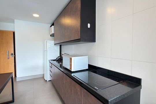 Cozinha de kitnet/studio para alugar com 1 quarto, 55m² em Vila Regente Feijó, São Paulo