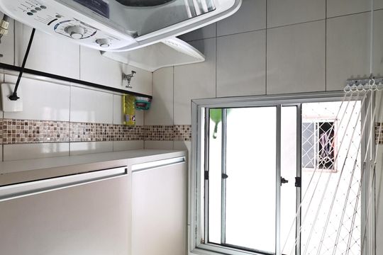 Lavanderia de apartamento à venda com 2 quartos, 50m² em Vila Palmares, Santo André