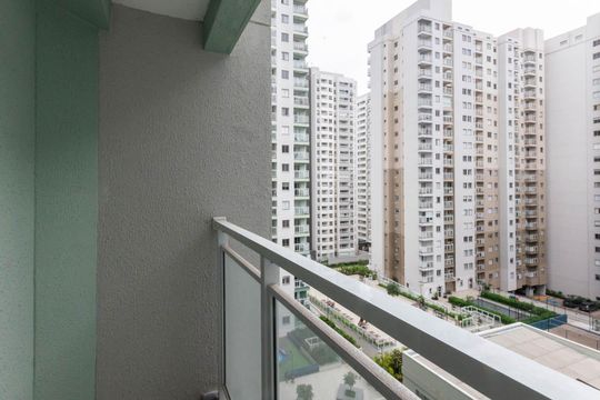 Varanda da Sala de apartamento para alugar com 2 quartos, 42m² em Santo Cristo, Rio de Janeiro