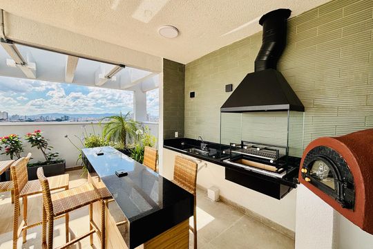 Área comum - Churrasqueira de apartamento para alugar com 2 quartos, 36m² em Vila Ré, São Paulo