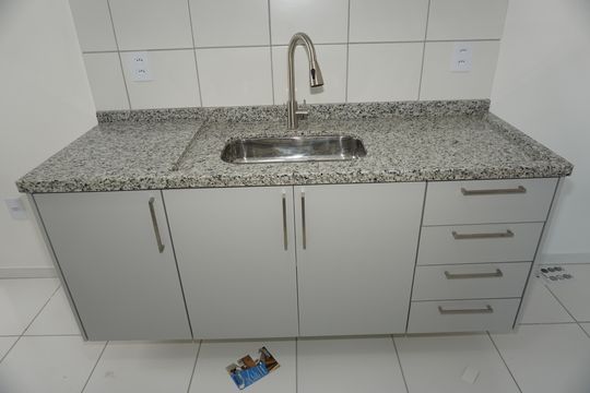 Cozinha de apartamento para alugar com 3 quartos, 125m² em Jardim Santa Barbara, Embu das Artes