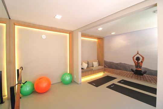 Sala de ginástica de apartamento para alugar com 1 quarto, 50m² em Socorro, São Paulo