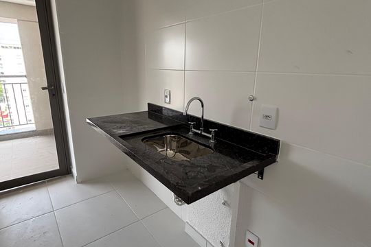 Cozinha de apartamento à venda com 2 quartos, 55m² em Bosque da Saúde, São Paulo