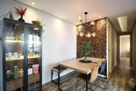 Sala de Jantar de apartamento à venda com 2 quartos, 58m² em Vila Andrade, São Paulo