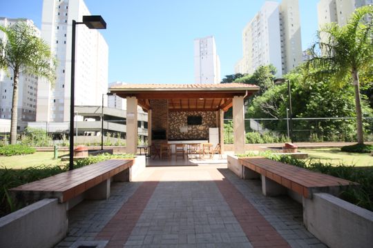 Área comum - Churrasqueira de apartamento à venda com 2 quartos, 58m² em Vila Andrade, São Paulo