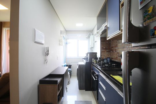 Cozinha de apartamento à venda com 2 quartos, 58m² em Vila Andrade, São Paulo