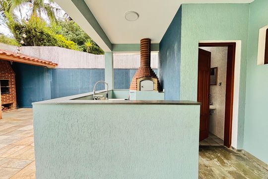 Churrasqueira de casa de condomínio para alugar com 5 quartos, 394m² em Alphaville, Santana de Parnaíba