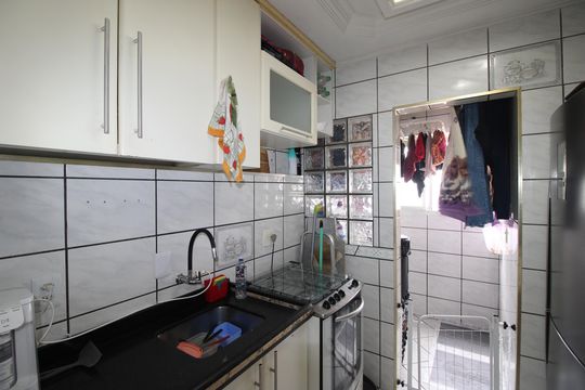 Cozinha de apartamento para alugar com 2 quartos, 57m² em Jardim Pedro José Nunes, São Paulo