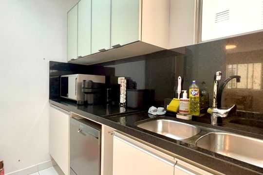 Cozinha de apartamento para alugar com 2 quartos, 92m² em Jardim Paulista, São Paulo