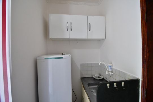 Cozinha de kitnet/studio para alugar com 1 quarto, 31m² em Cidade Universitária, Campinas