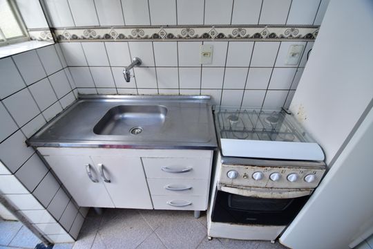 Cozinha de kitnet/studio para alugar com 1 quarto, 35m² em Cidade Universitária, Campinas