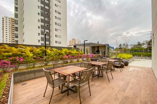 Área comum de apartamento à venda com 3 quartos, 87m² em Vila Assunção, Santo André