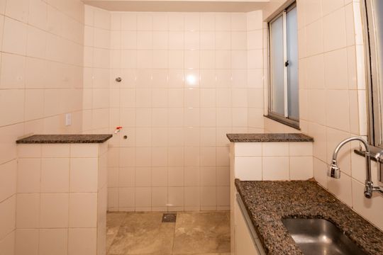 Cozinha de apartamento para alugar com 2 quartos, 52m² em Santa Amelia, Belo Horizonte