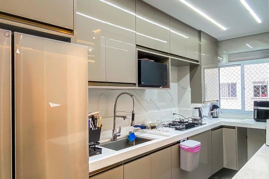 Cozinha  de apartamento à venda com 2 quartos, 43m² em Vila Silvia, São Paulo