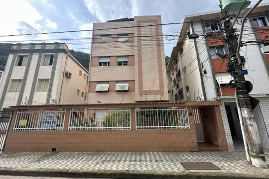 Fachada do Prédio de apartamento para alugar com 1 quarto, 45m² em Itararé, São Vicente