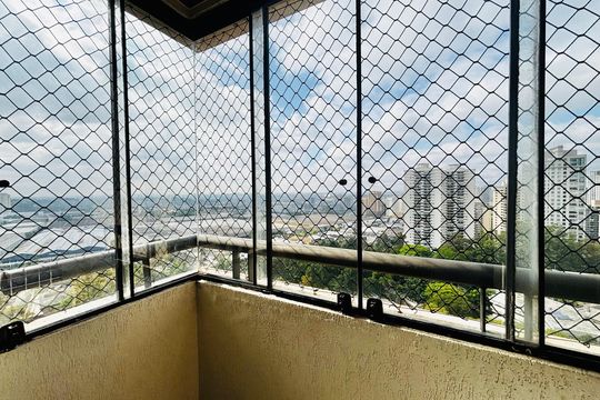 Sacada da suíte 2 de apartamento para alugar com 4 quartos, 153m² em Alphaville Industrial, Barueri