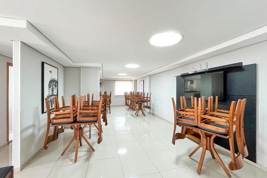 Salão de festas de apartamento à venda com 2 quartos, 74m² em Santa Maria, São Caetano do Sul