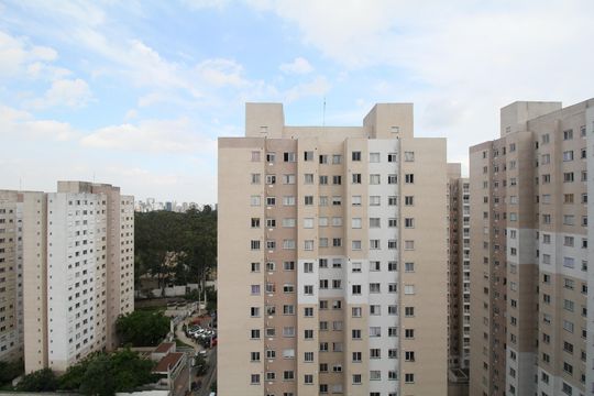 Vista da Sala de apartamento à venda com 1 quarto, 40m² em Paraíso do Morumbi, São Paulo