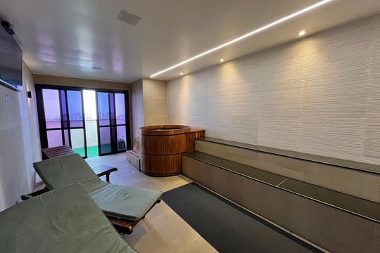 Saúna de apartamento para alugar com 2 quartos, 82m² em Barra da Tijuca, Rio de Janeiro