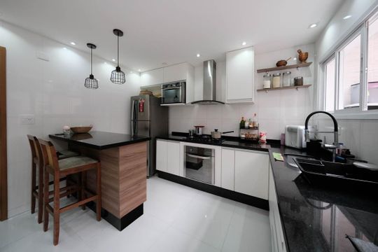 Cozinha de casa para alugar com 1 quarto, 102m² em Vila Rui Barbosa, São Paulo