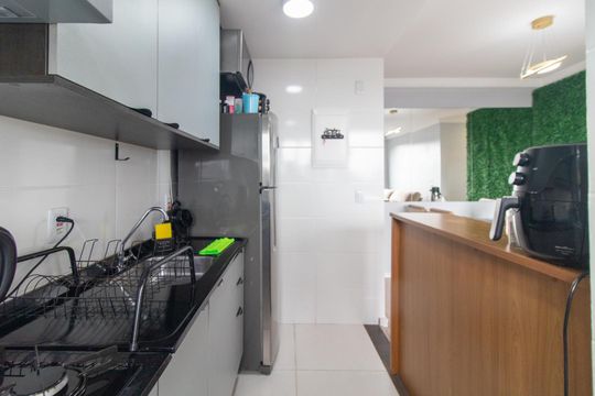 Cozinha de apartamento para alugar com 2 quartos, 44m² em Tristeza, Porto Alegre