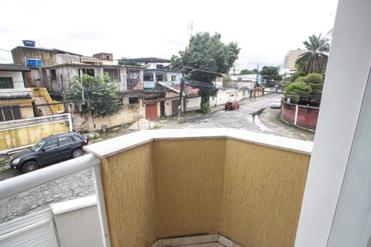 Varanda da Suíte 1 de casa à venda com 3 quartos, 178m² em Taquara, Rio de Janeiro