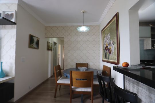 Sala de apartamento à venda com 3 quartos, 75m² em Parque Tomas Saraiva, São Paulo