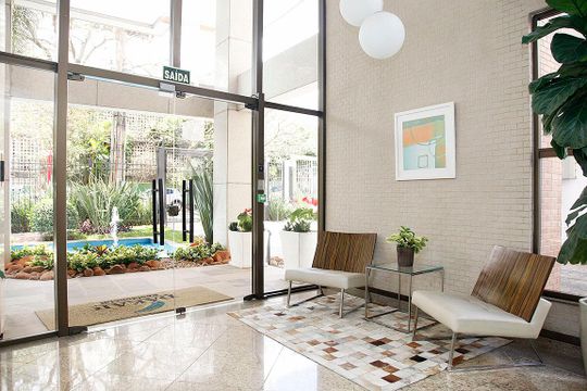 Área Comum - Lounge Recepção de apartamento para alugar com 2 quartos, 80m² em Mont’serrat, Porto Alegre