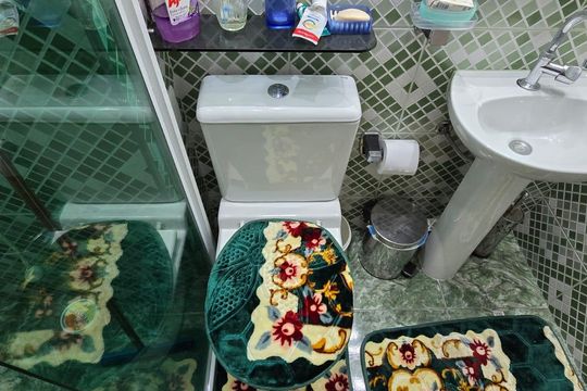 Banheiro Social de apartamento para alugar com 2 quartos, 42m² em Sítio São Francisco, Guarulhos