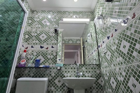 Banheiro Social de apartamento para alugar com 2 quartos, 42m² em Sítio São Francisco, Guarulhos