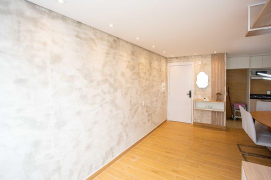 Sala de apartamento para alugar com 3 quartos, 54m² em Canhema, Diadema
