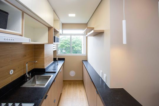 Cozinha de apartamento para alugar com 3 quartos, 54m² em Canhema, Diadema