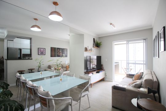Sala de apartamento para alugar com 2 quartos, 55m² em Vila Andrade, São Paulo