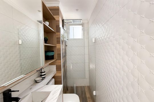 Banheiro de apartamento para alugar com 2 quartos, 39m² em Jardim Ipanema(zona Oeste), São Paulo