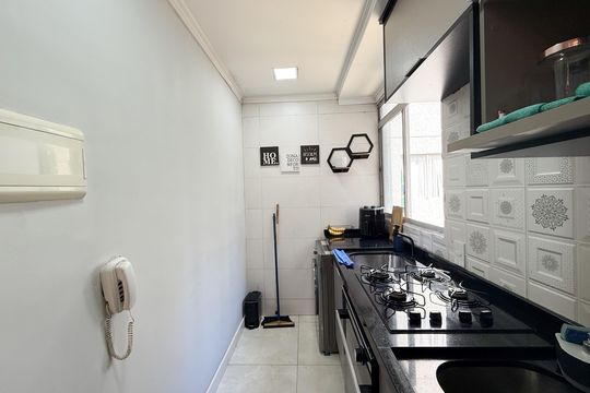 Cozinha de apartamento para alugar com 2 quartos, 39m² em Jardim Ipanema(zona Oeste), São Paulo